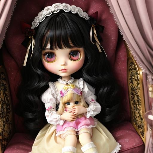 Dreamlike Blythe Doll in a Fantasy Style