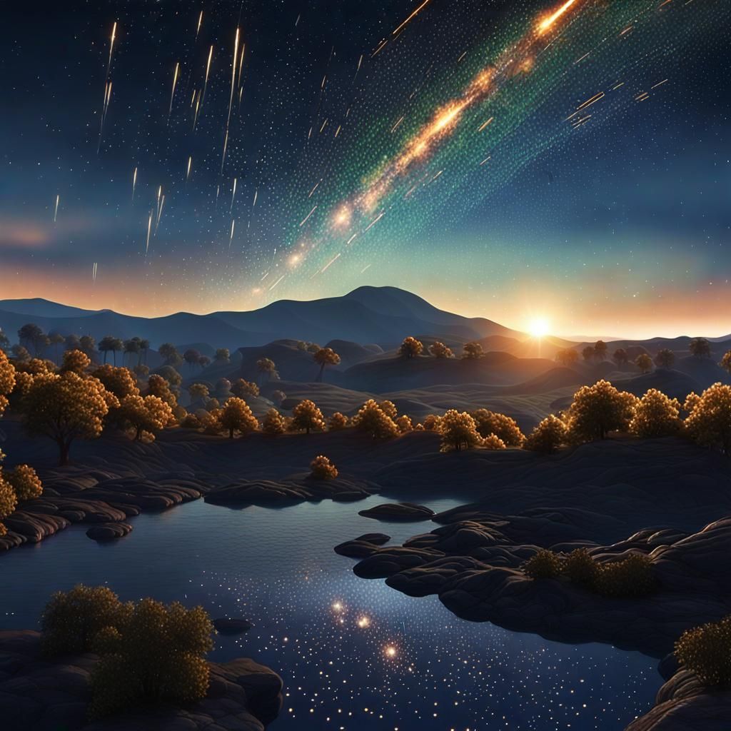 Spectacular Meteor Shower in Unreal Engine 5