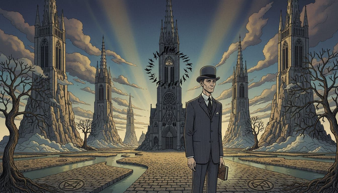 Surreal Belgian Landscape with Cathedral Mountains in Ligne ...