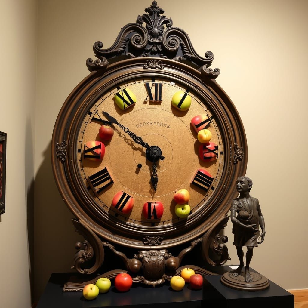 Surreal Clock Installation Blends Organic and Mechanical in ...