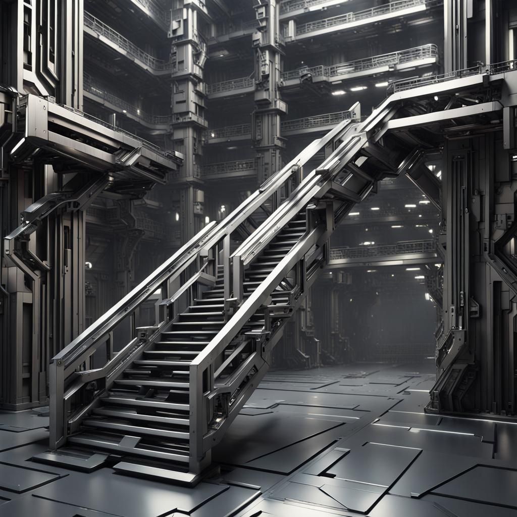 Metropolis Meets Escher: Impossible Sci-Fi Architecture