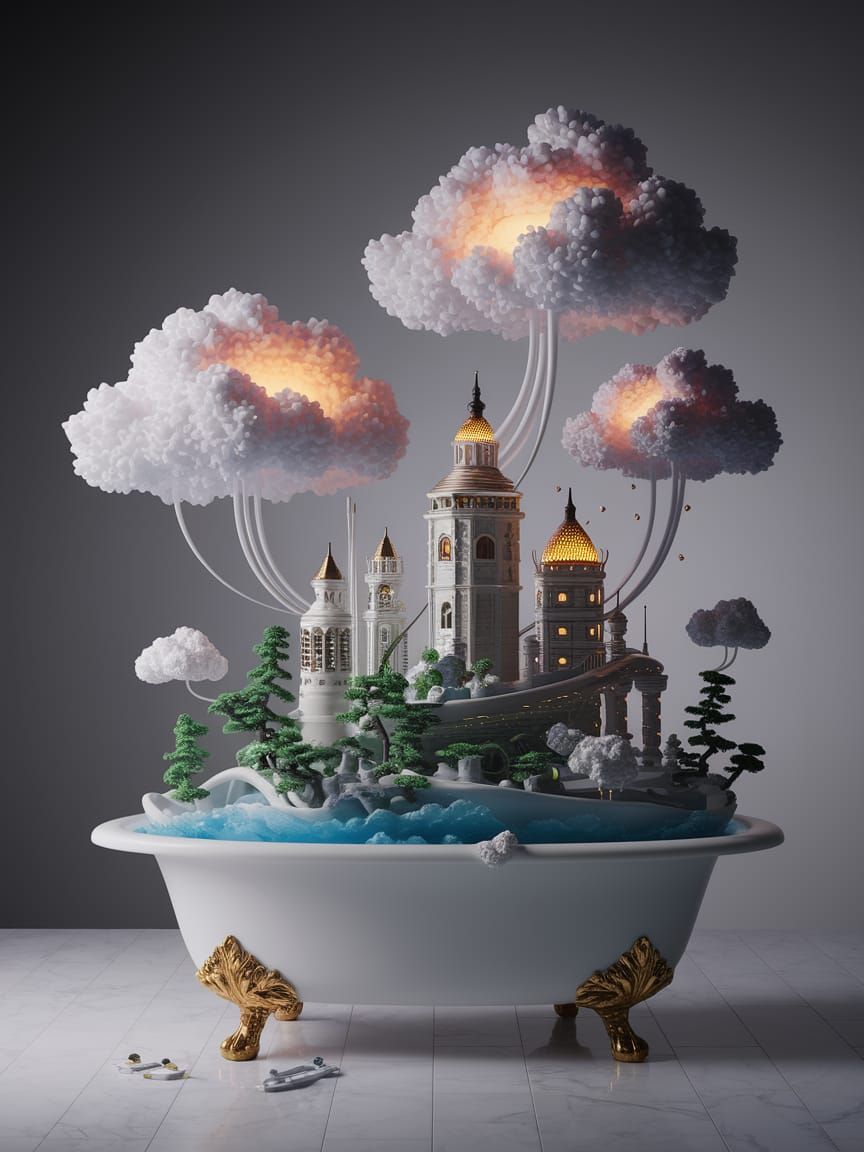 Miniature Noah's Arcology Archipelago