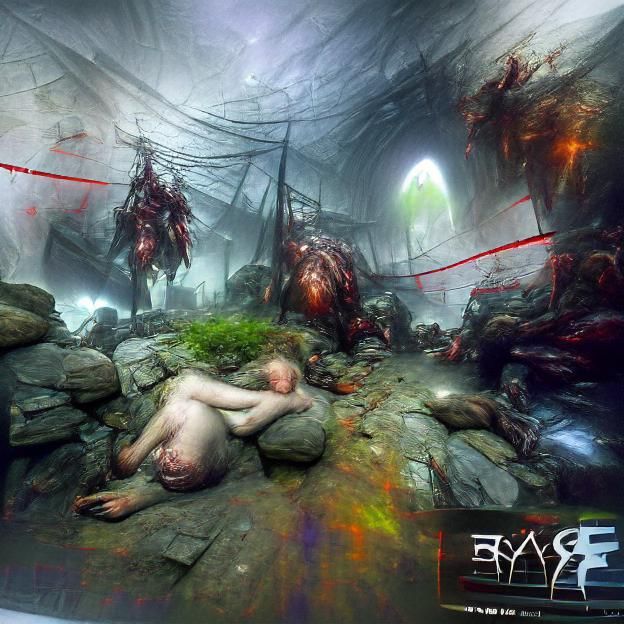 Abstract Image of Suffering and Pain