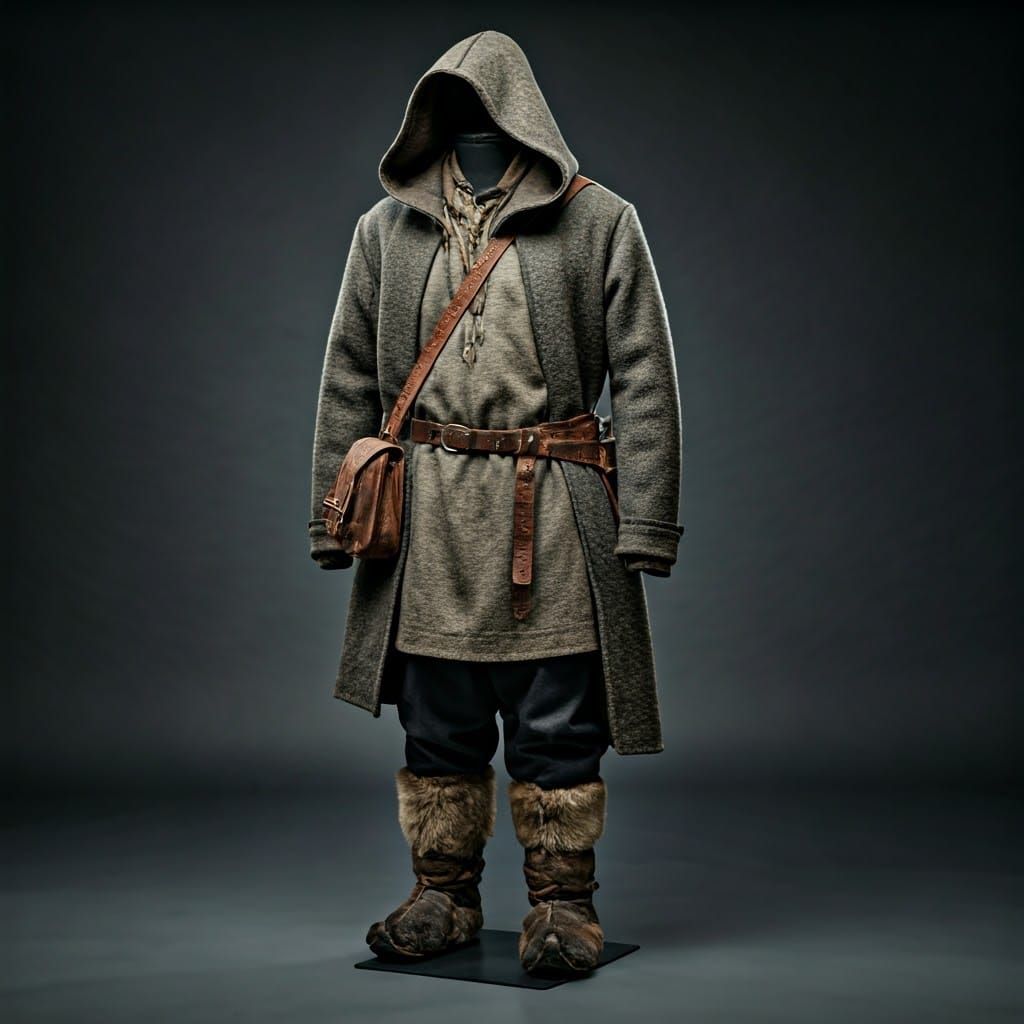 Medieval Nomad Attire on a Mannequin