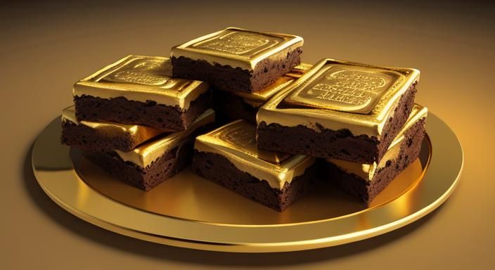 Brownies and Cookies in 3D Digital Art Style