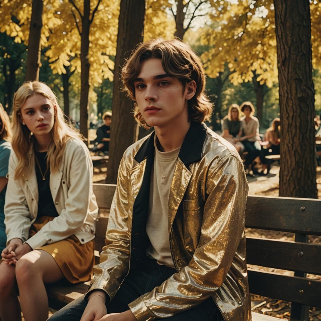 Crossdressing Boy Teased in Cinematic Film Still