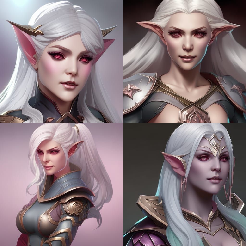 Female Orc Portrait in Hyperdetailed Fantasy Art