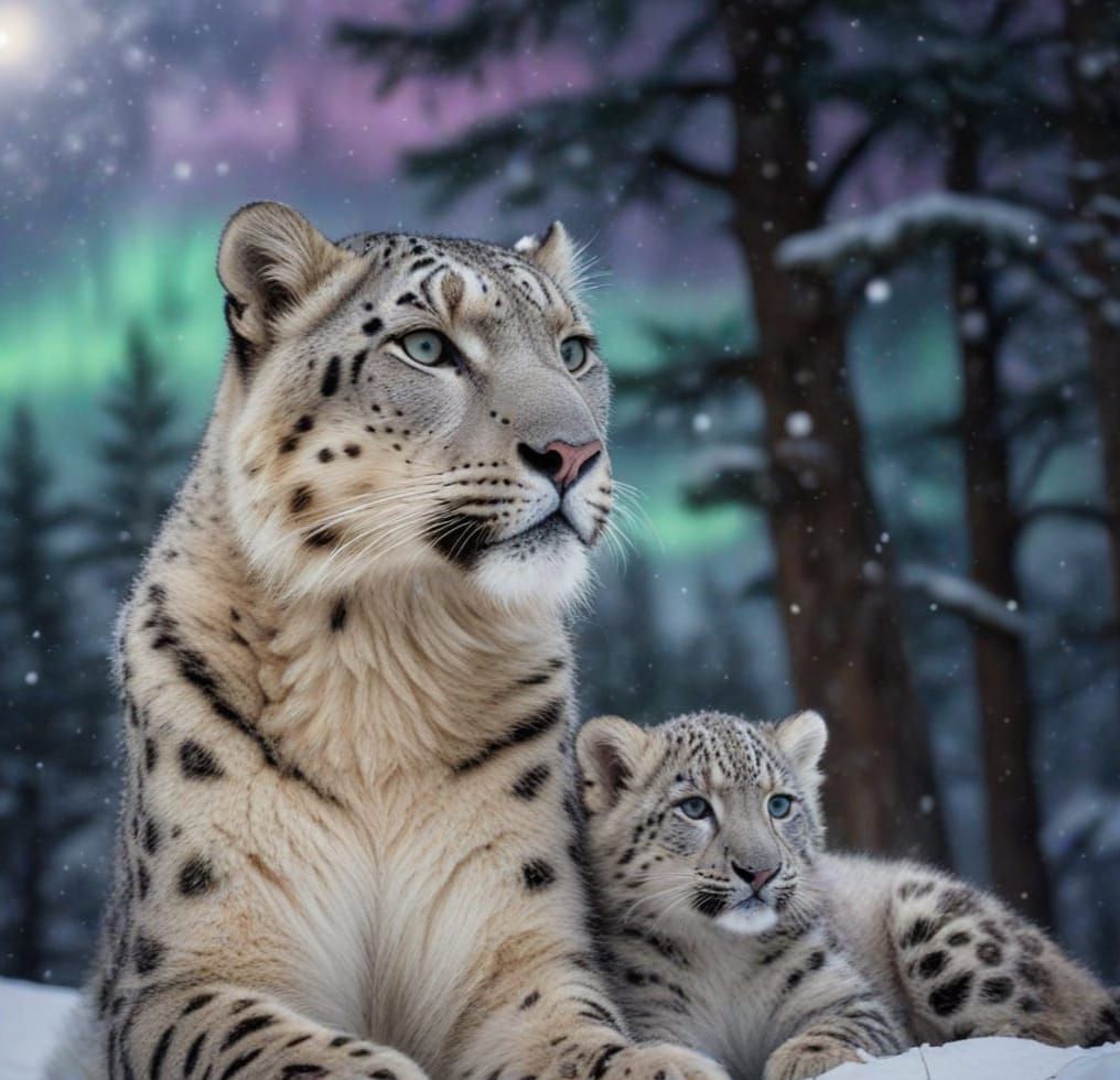 Enjoying The Aurora Together
