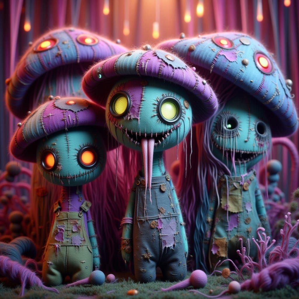 Cute Yet Eerie Plush Toys in a Haunting Toy Shop