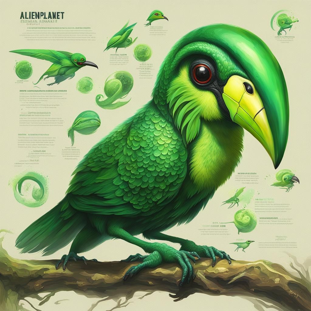 Exotic Alien Lifeforms on a Distant Exoplanet