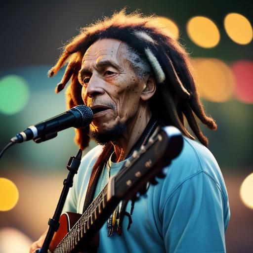 80 years old bob marley singing