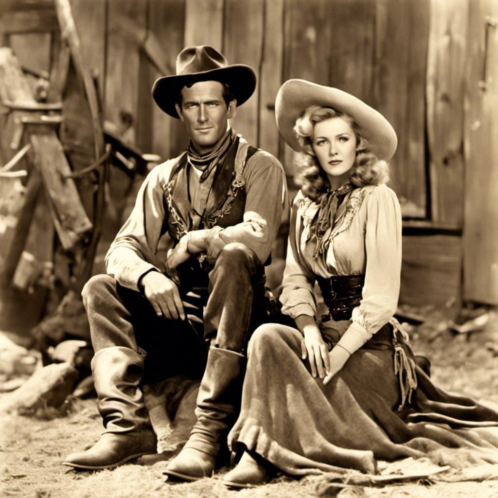 The wild west couple - Calamity Jane and Turkey Ralston
