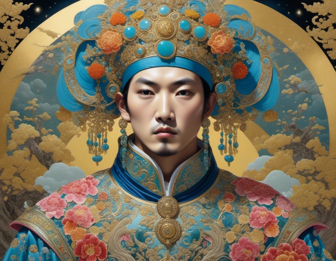 Chinese Nobleman Overlooking Celestial Kingdom