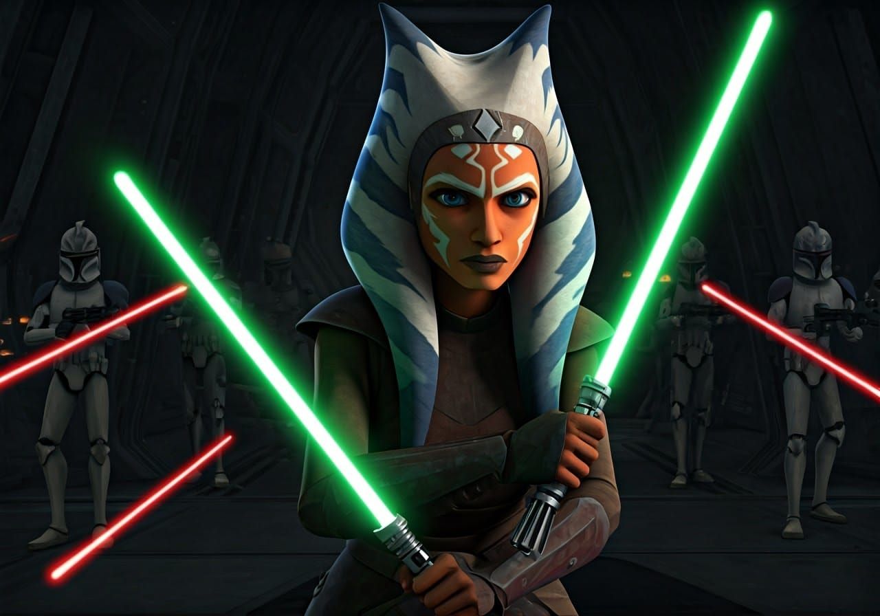 Ahsoka Tano Training in Clone Wars Style