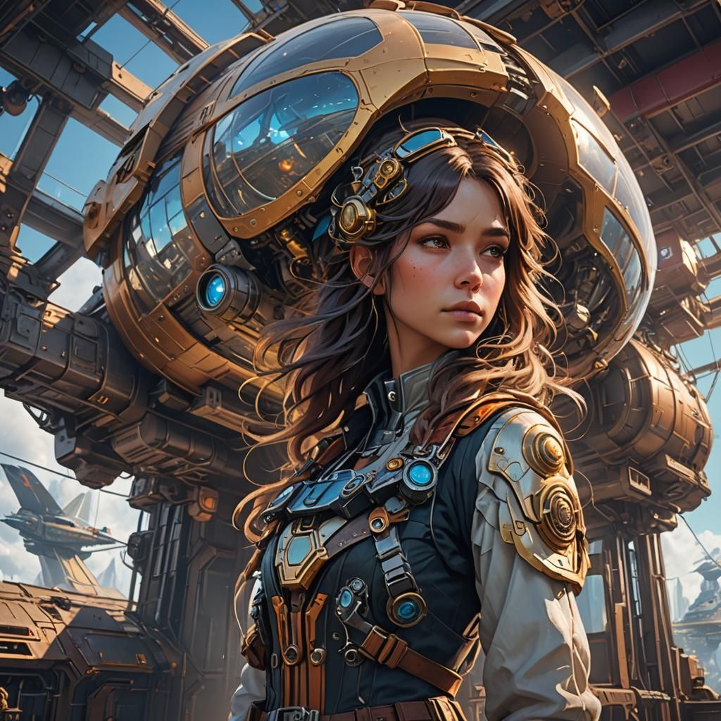 Sci-Fi Airship Portrait in Unreal Engine 5