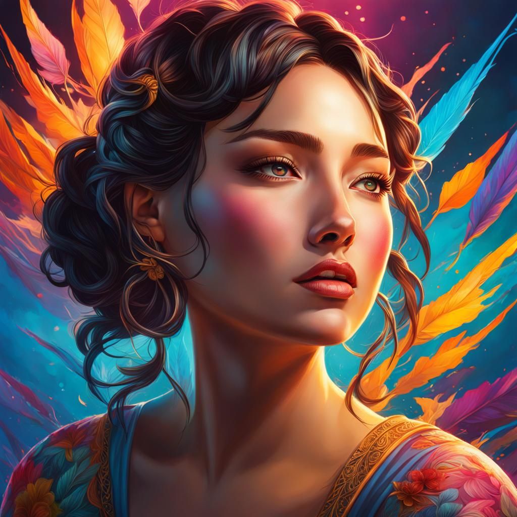 Hyperrealistic Gratitude in Splash Art Style