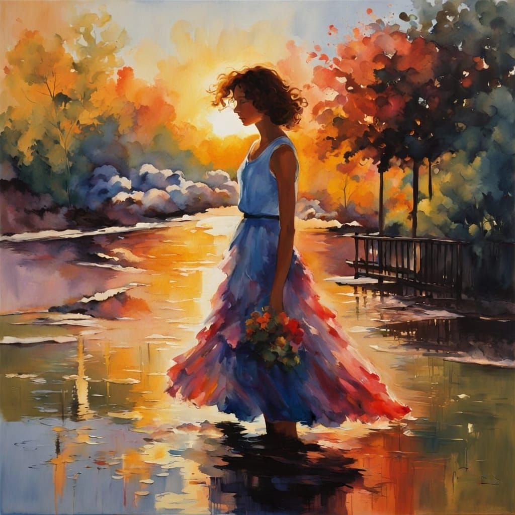 AI Generated Image with Simple Background