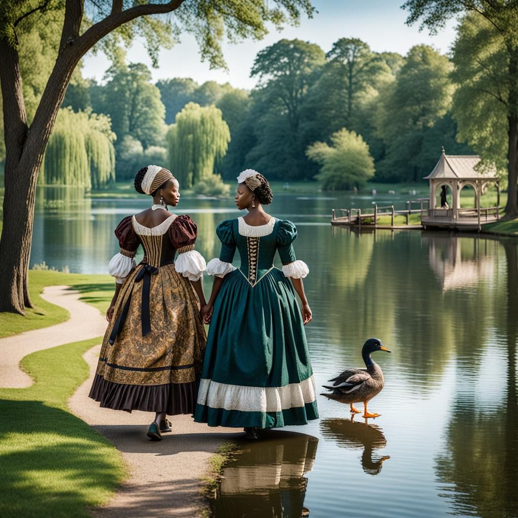 African American Women in 16th Century Attire