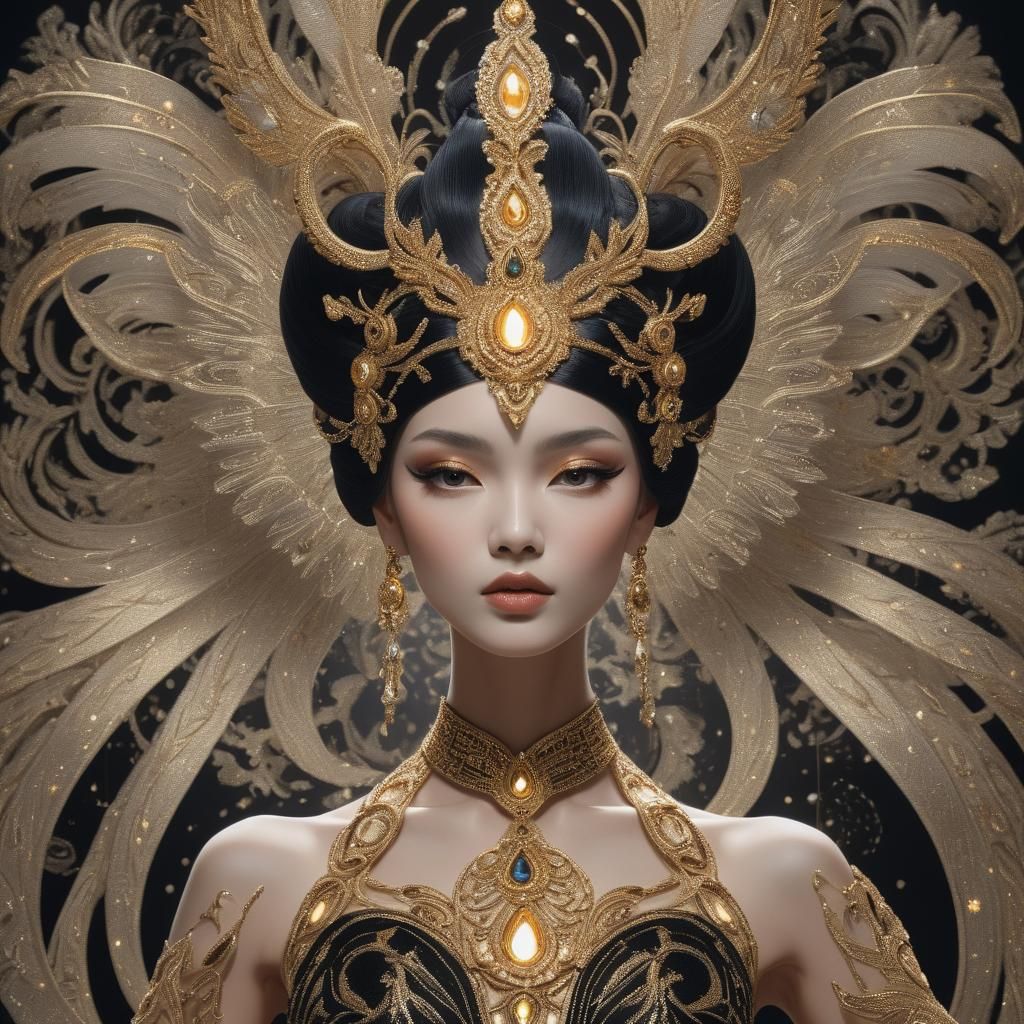 Goddess in Art Deco Couture