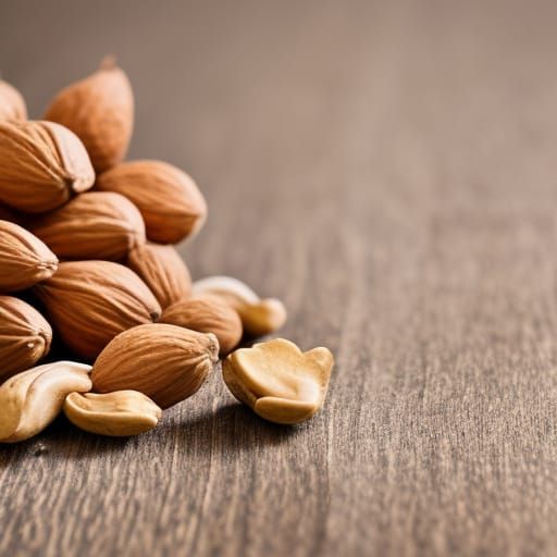Professional Close-up Photograph of Nuts with Bokeh