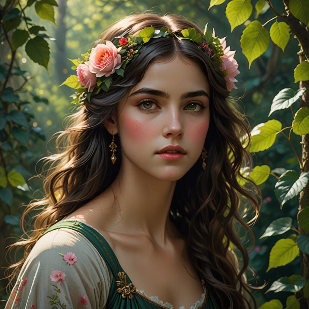 Fairy with long black hair