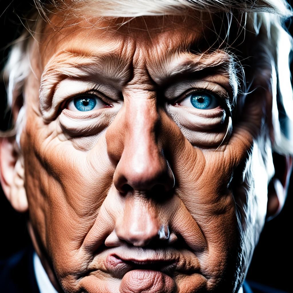 Professional Portrait of Donald Trump with Bokeh