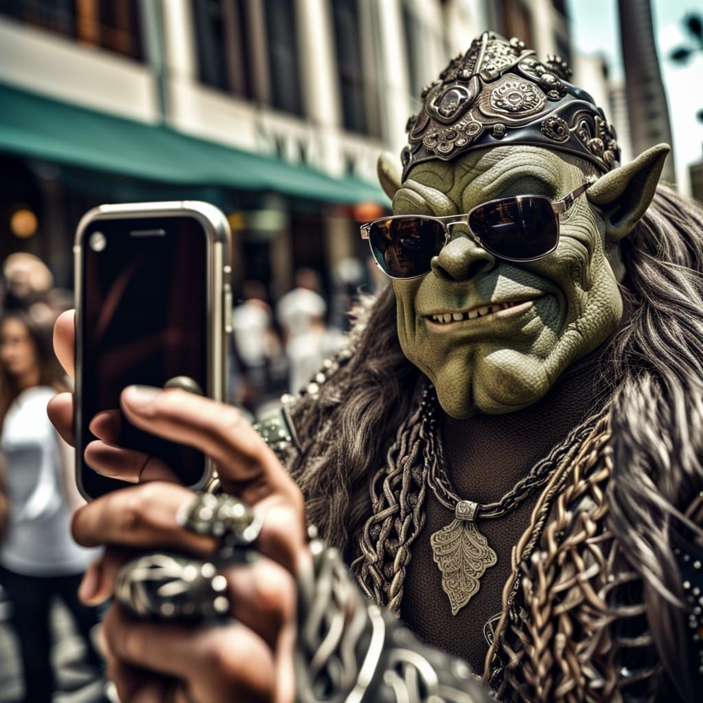 Ogre taking a selfie