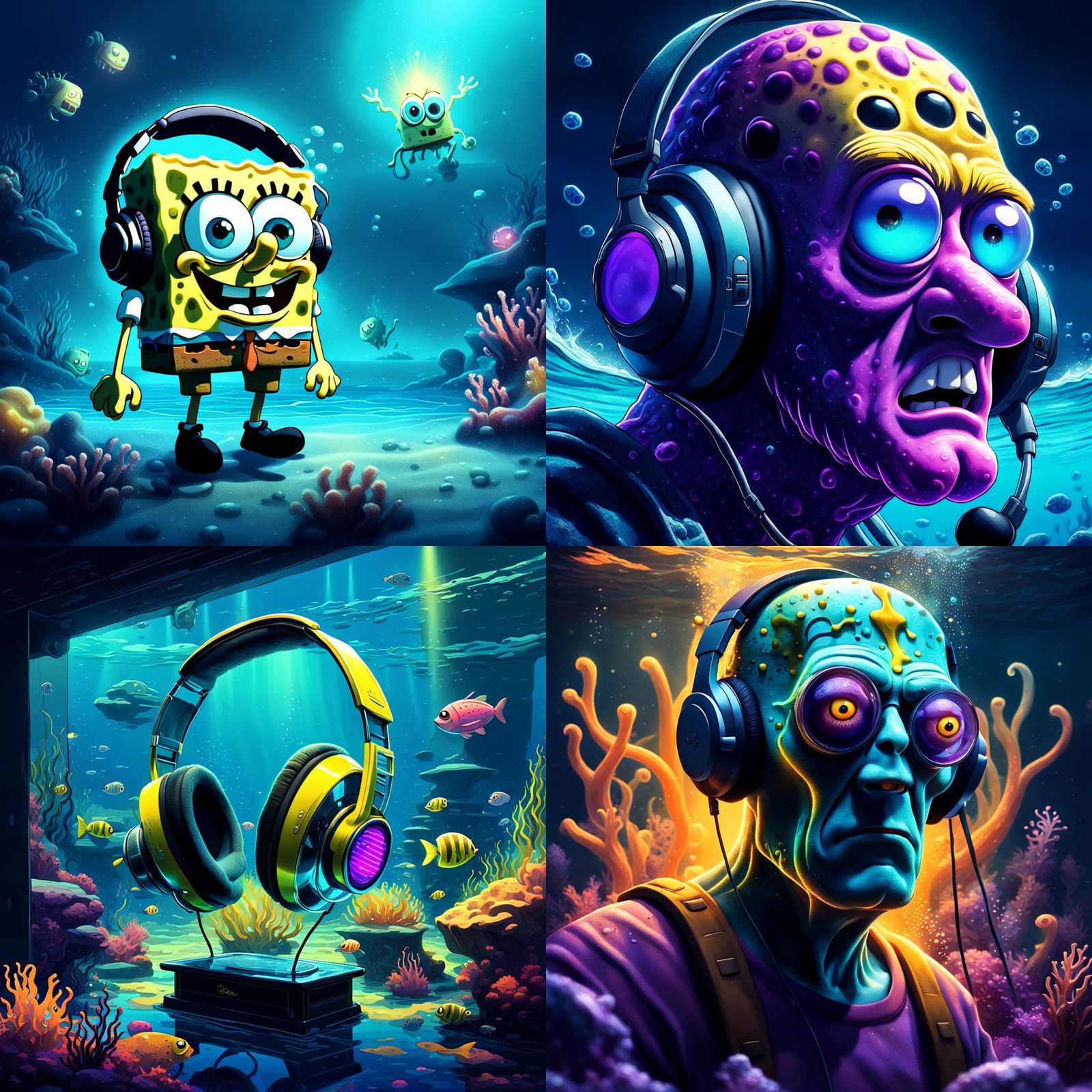 SpongeBob Listens to Crucial Oceanic Beats in Underwater Sur...