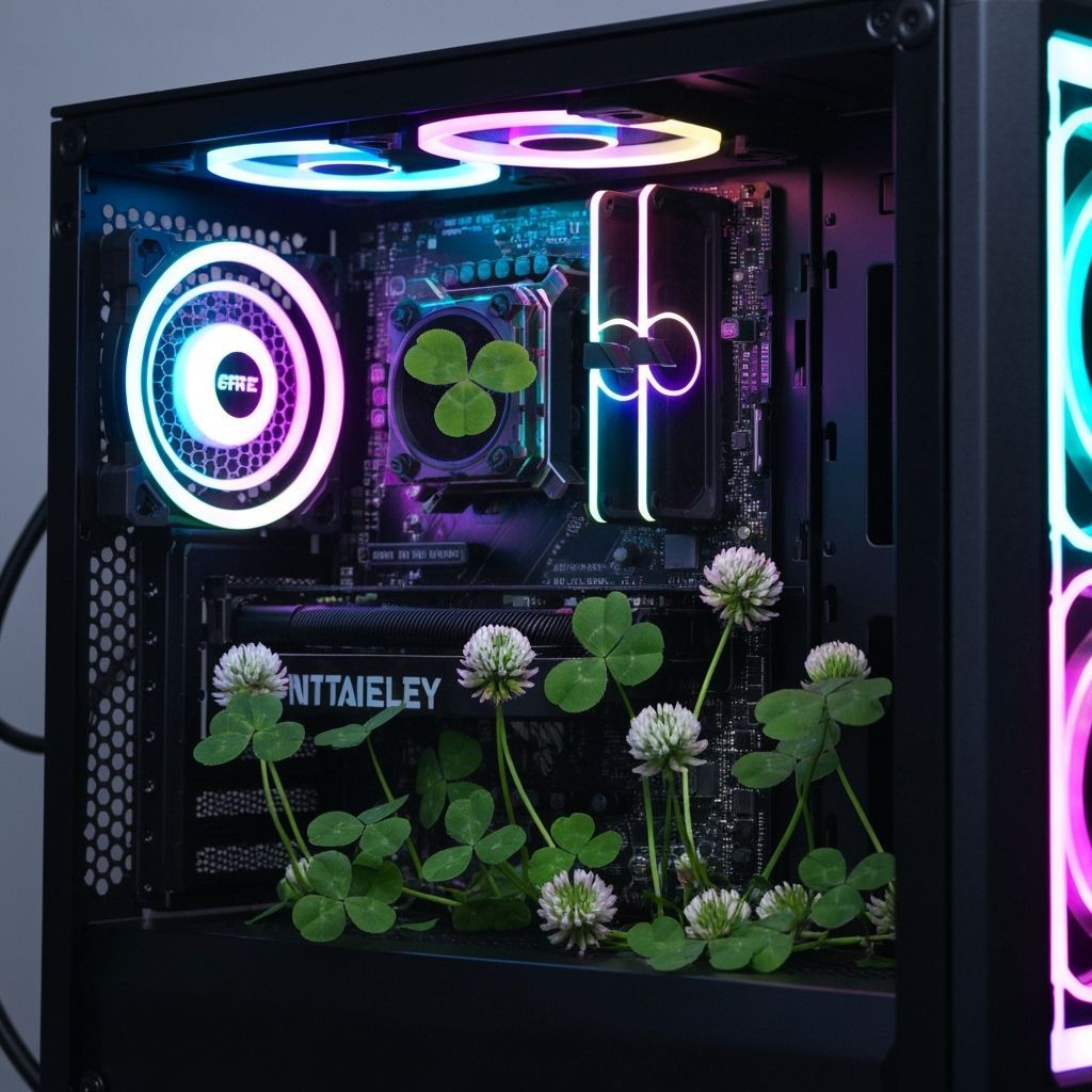 Gaming PC with Clover Garden Inside