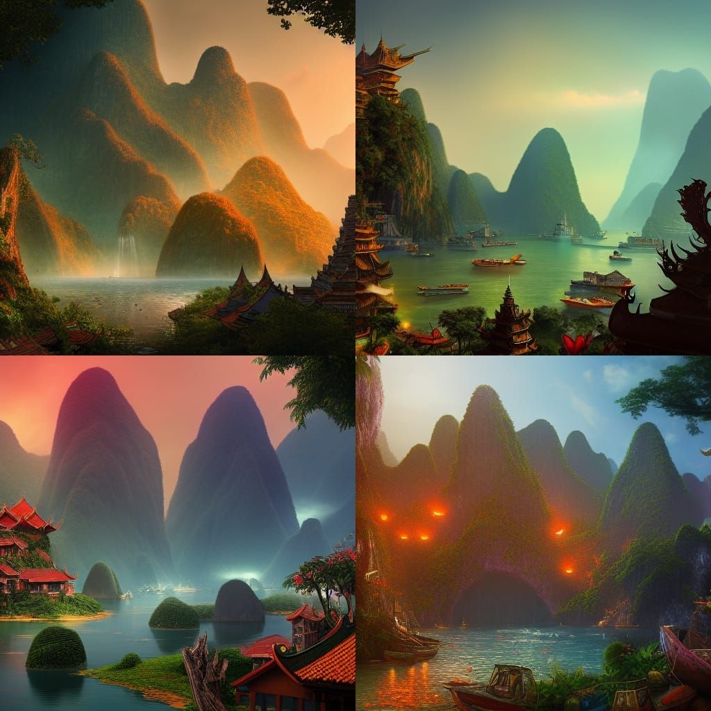 Fantastical Vietnam: Detailed Matte Painting