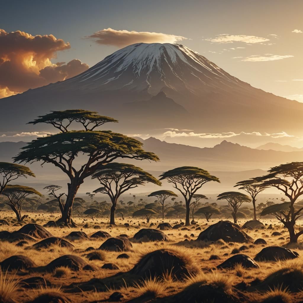 Mount Kilimanjaro: Epic Cinematic Digital Painting