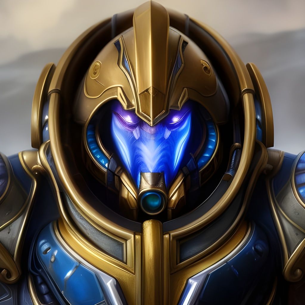 Steampunk Artanis Portrait in Detailed Armor