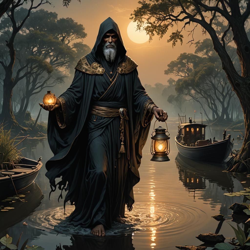 Charon, Greek God of the Underworld in Bayou