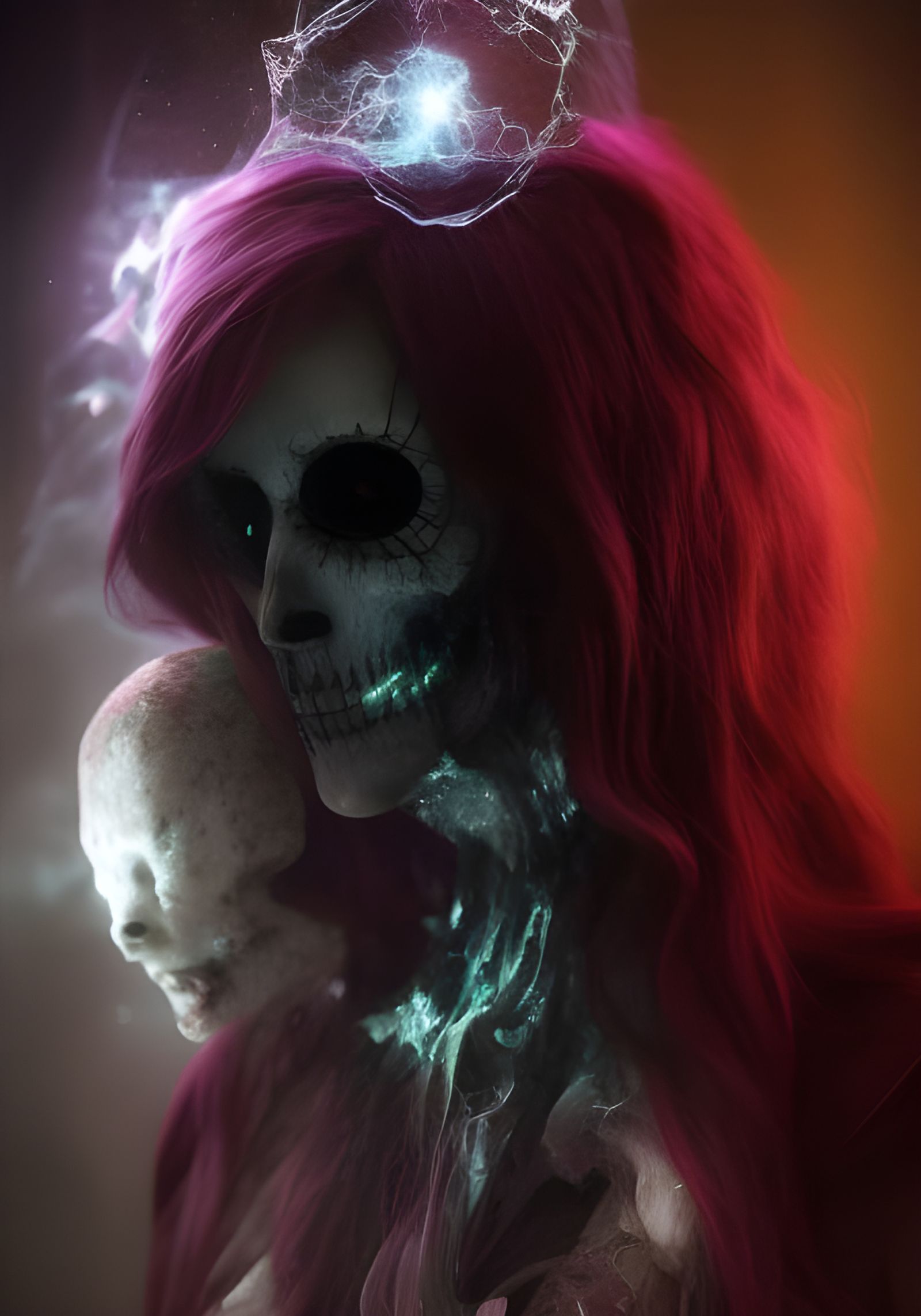 Creepy Psychedelic Ghost in Hyperrealistic Digital Art