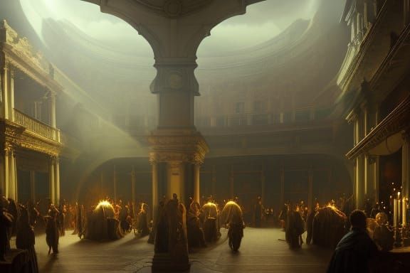 1600s opera theatre a masterpiece, 8k resolution, dark fantasy concept art, by Greg Rutkowski, dynamic lighting, hyperde...