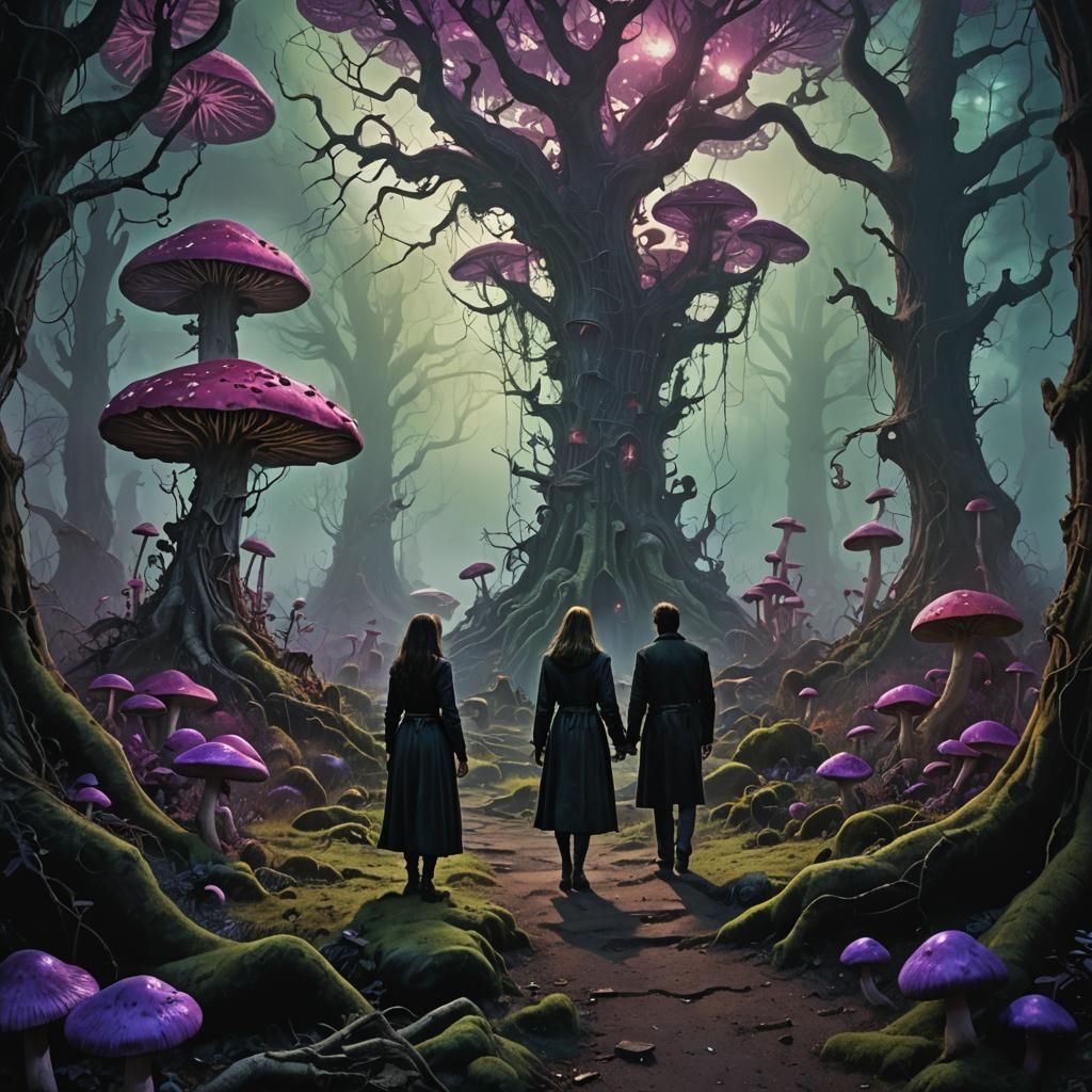 Victor and Emily in Mystical Graveyard