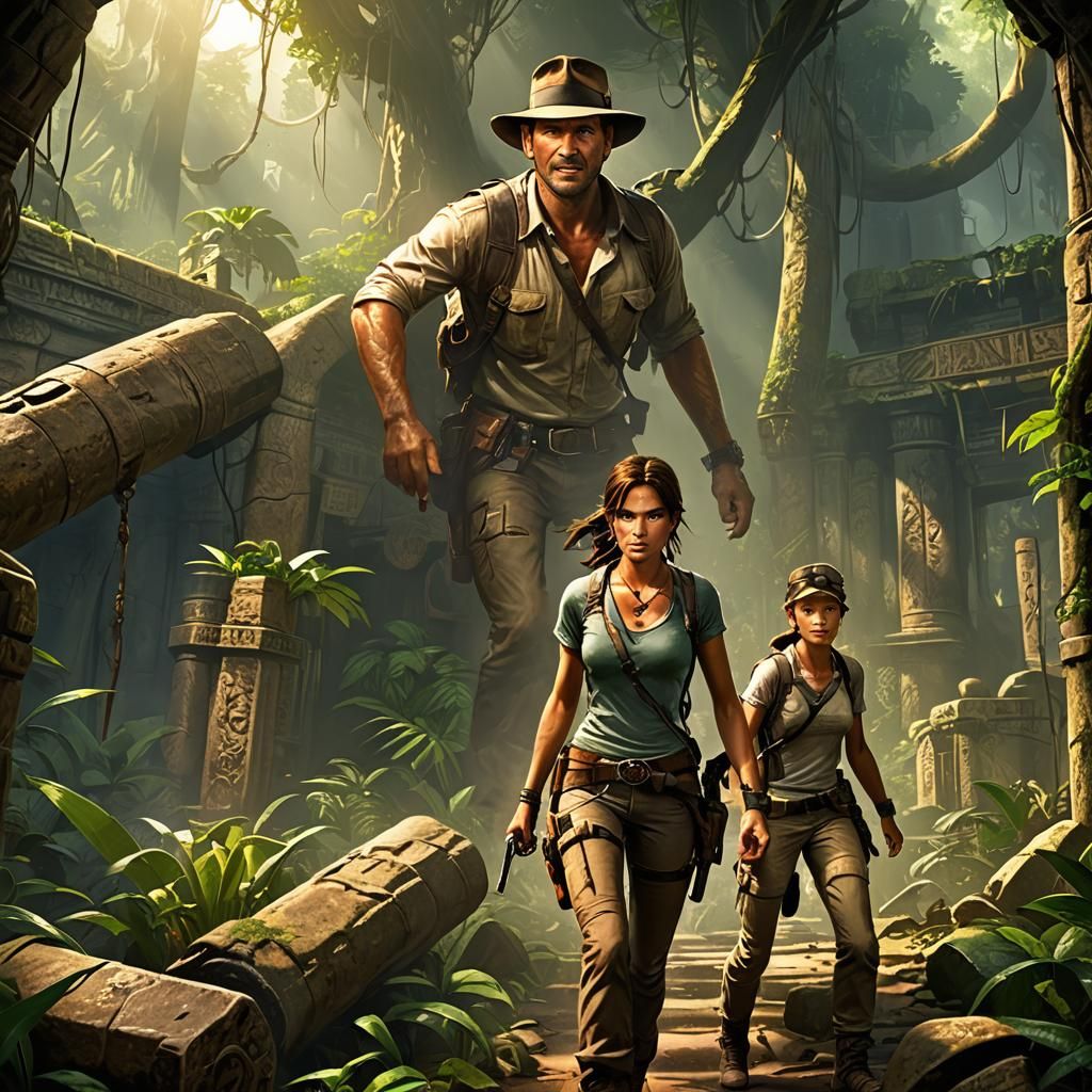 Lara Croft and Indiana Jones Adventure
