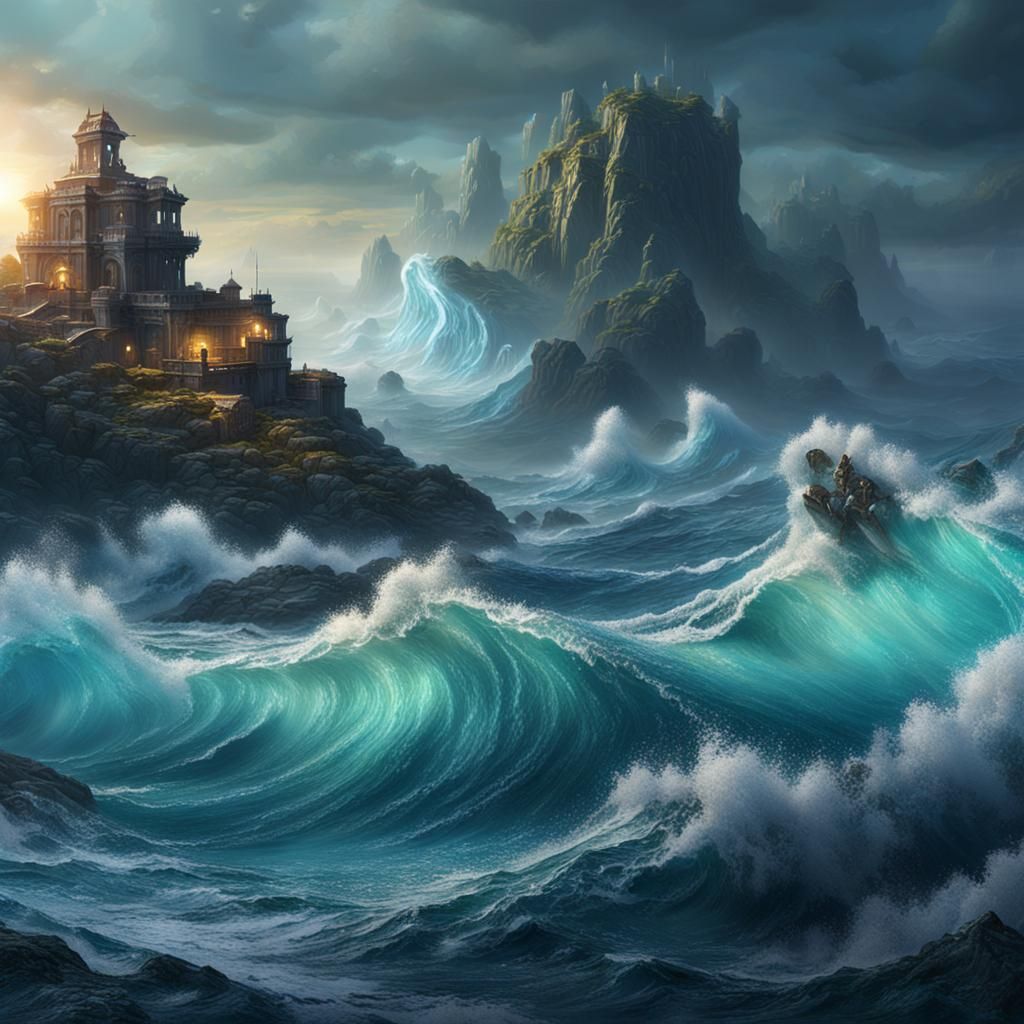 Ocean Palette Knife Painting in Unreal Engine