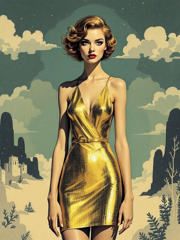 Swedish Pin-Up in Doré and Blair Fusion Style