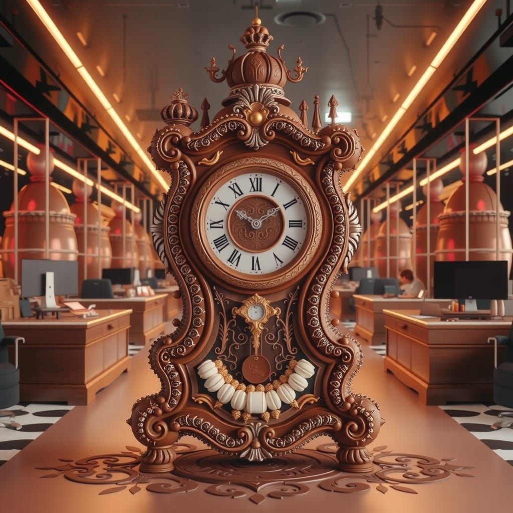 The Grand Chocolate Clock At The Chocolate Facrory