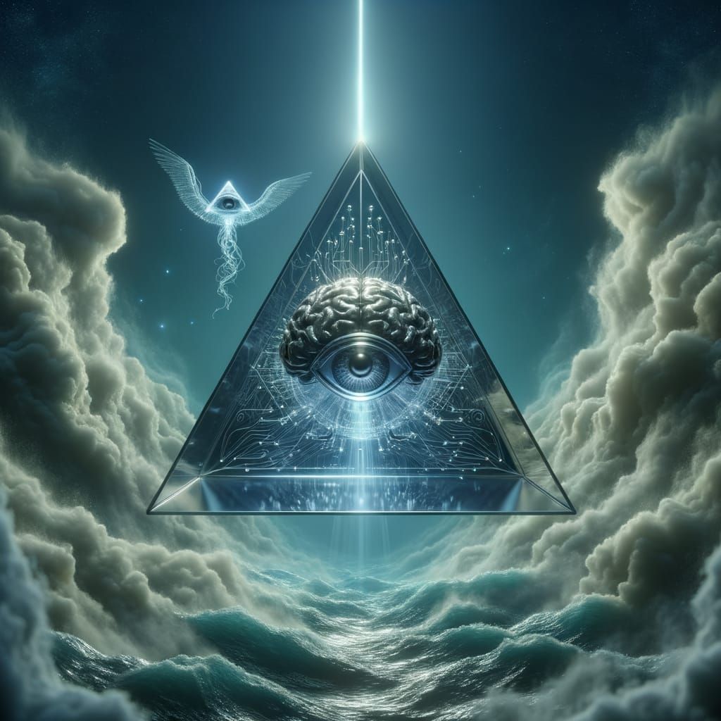 Mind-Bending Optical Illusion in Neon Spotlight