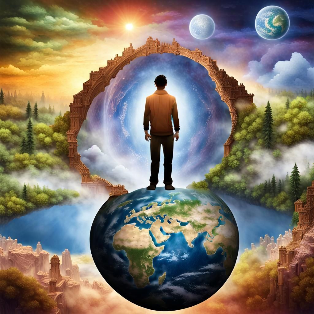 Constructing Reality: A Serene Garden of Self