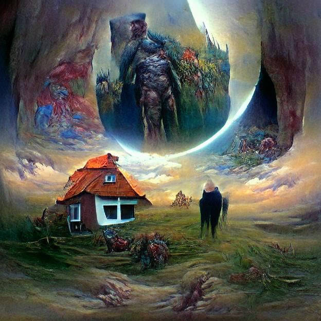 Surrealist Dreamscape: A Fusion of Artistic Visions