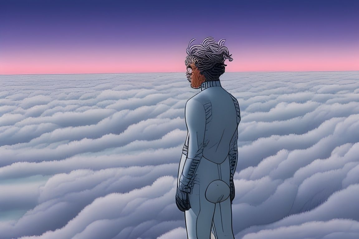 Wanderer Above the Sea of Fog by Moebius