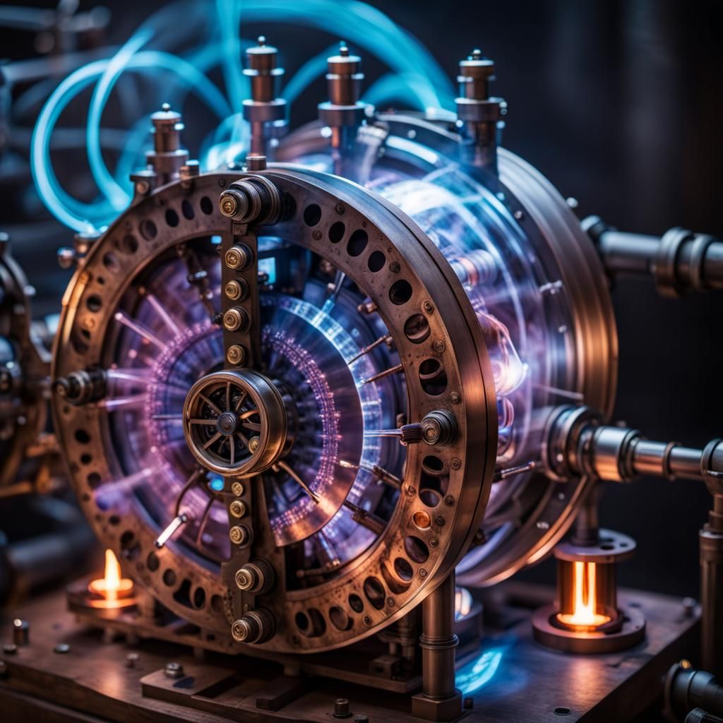 Steampunk Time Vortex Generator Engine