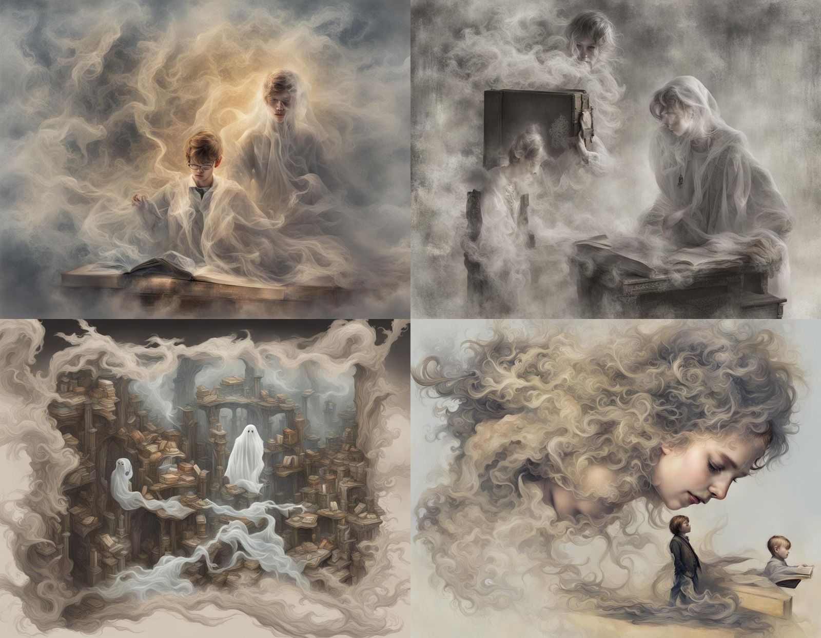 Ghostly Figure Emerges in Double Exposure Art