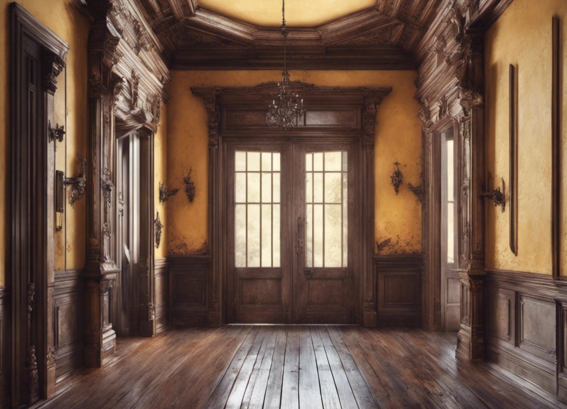 Walking Through an Empty House: Matte Painting