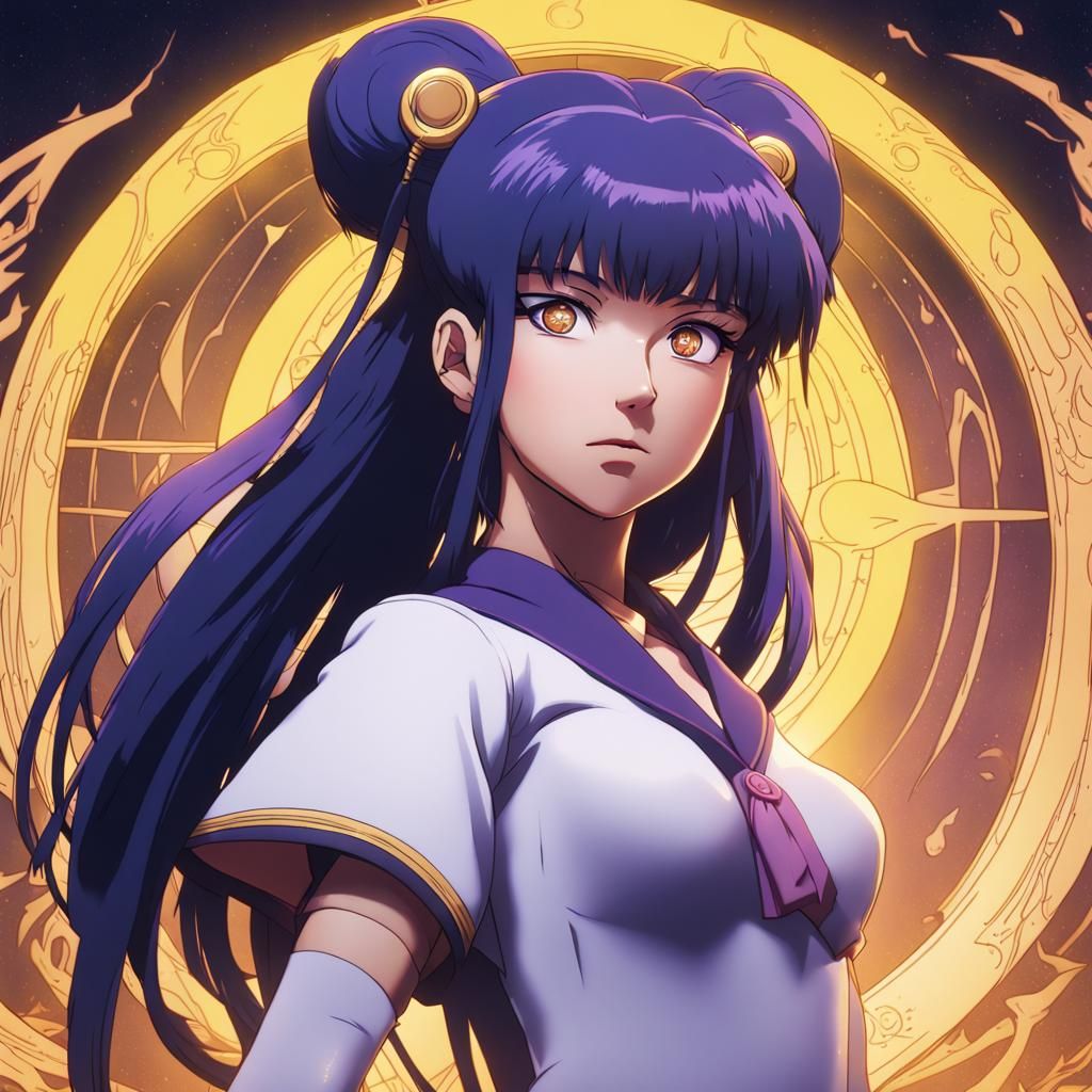 Hinata Hyuga as Sailor Moon, Detailed Fan Art