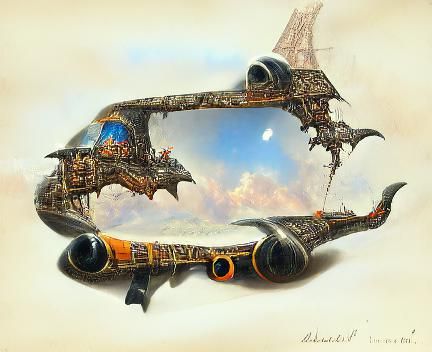 Stealth Aeroplane Digital Painting