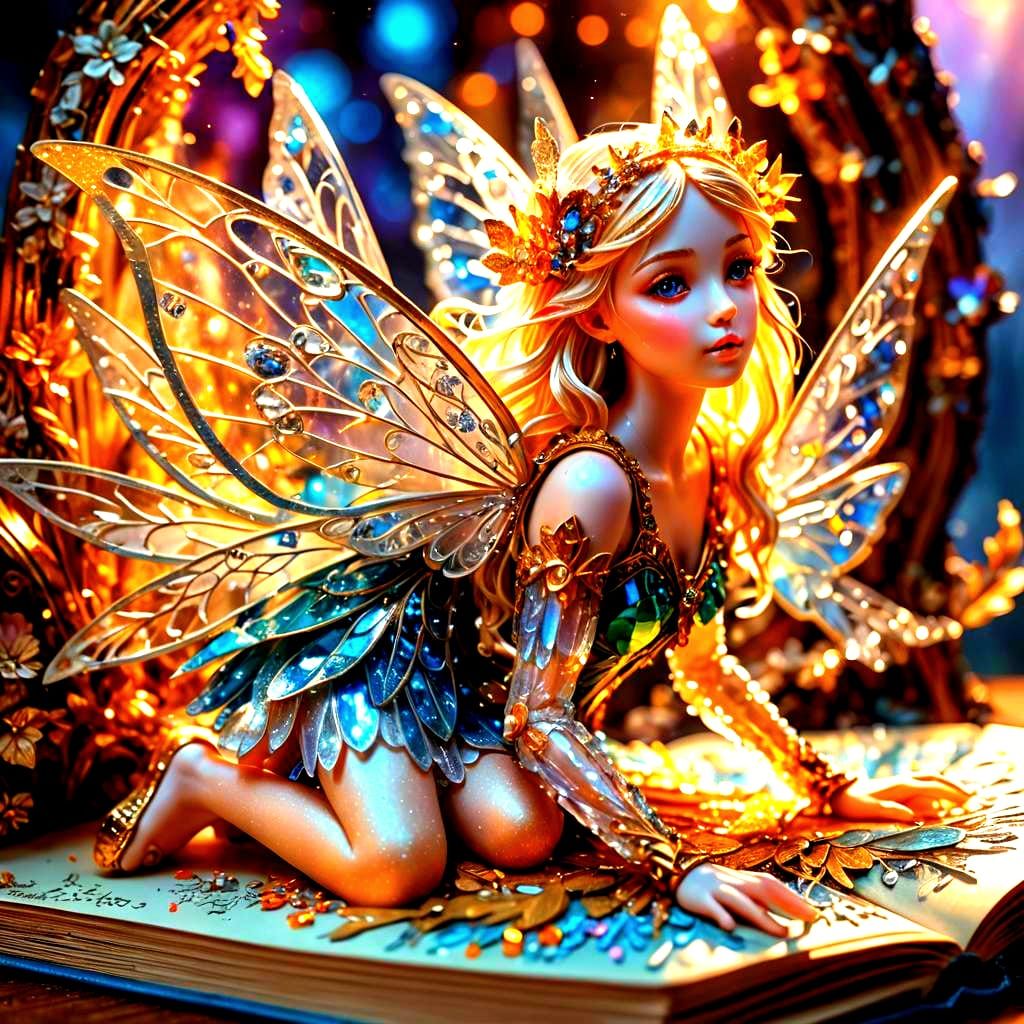 Crystal Fairies in Magical Pop-Up Book